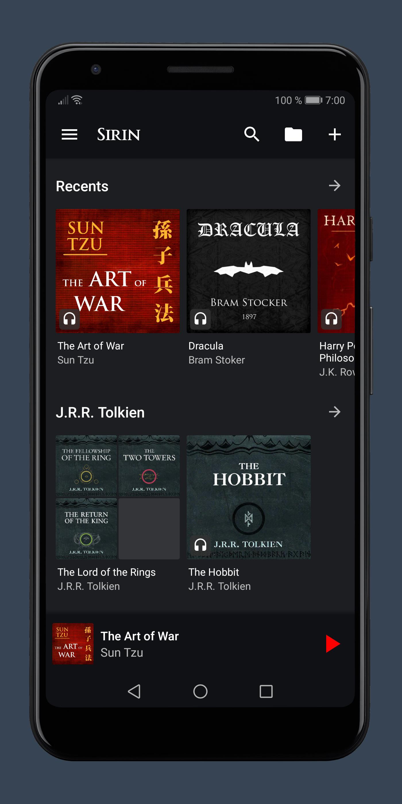 Sirin Audiobook Player Tangkapan skrin 0