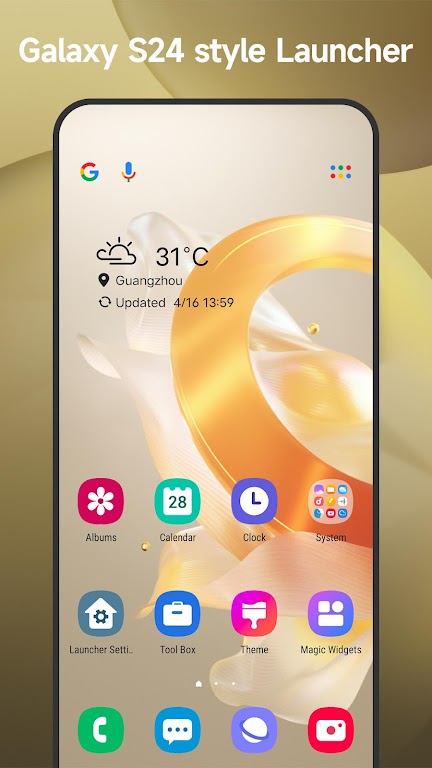 Cool S24 Launcher Galaxy OneUI Mod Schermafbeelding 0
