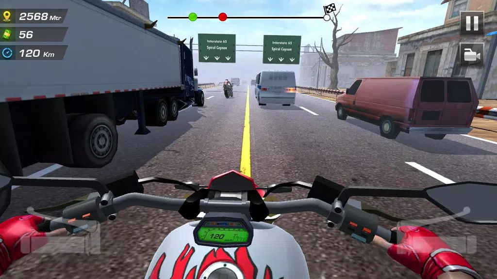 Highway Moto Rider 2: Traffic Capture d'écran 0