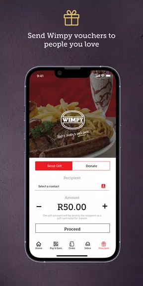 Wimpy Rewards App 螢幕截圖 1