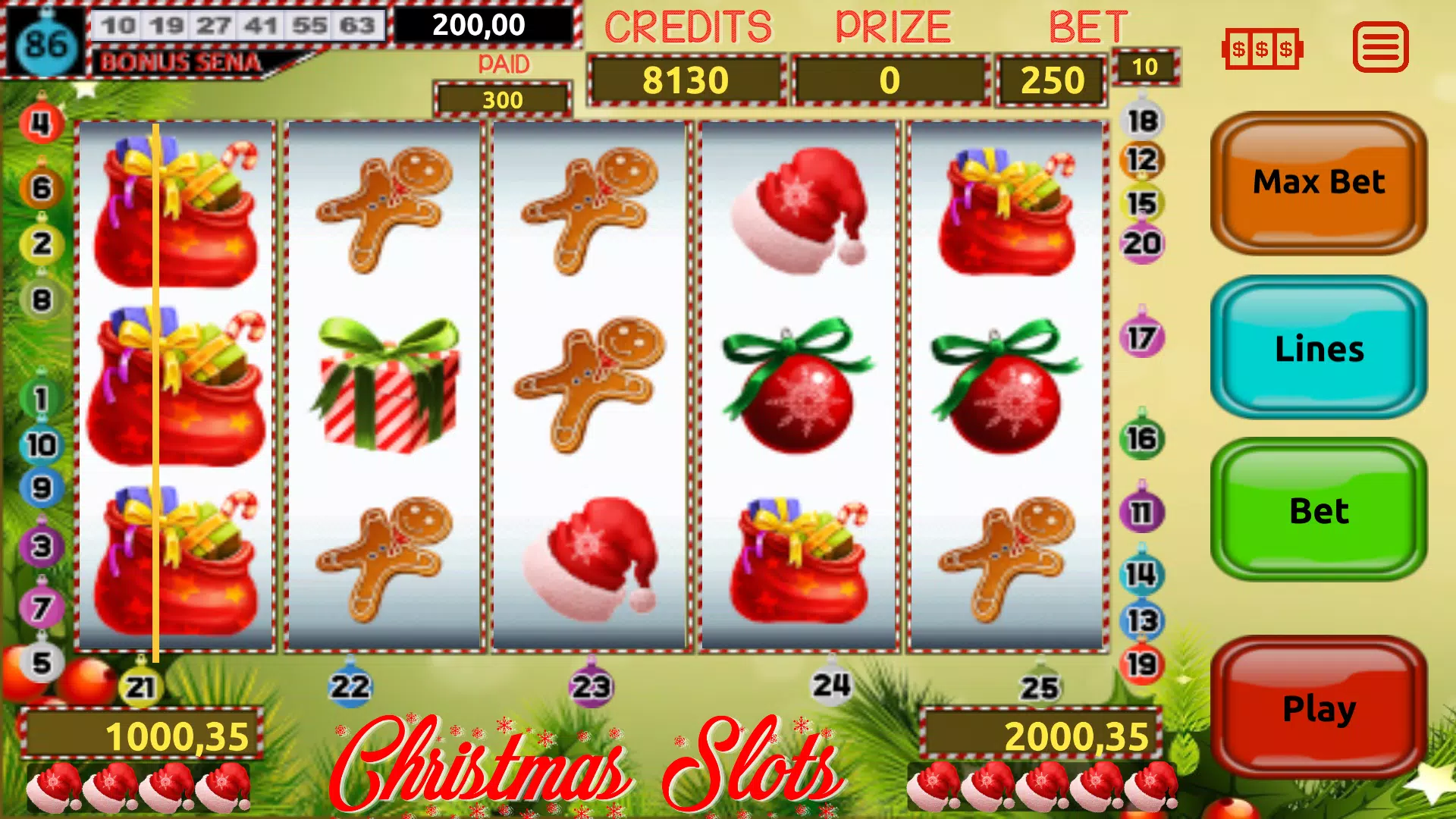 Christmas (Xmas) Slots Capture d'écran 1