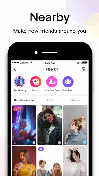 LesPark - Lesbian Dating & Chat & Live broadcast ภาพหน้าจอ 1