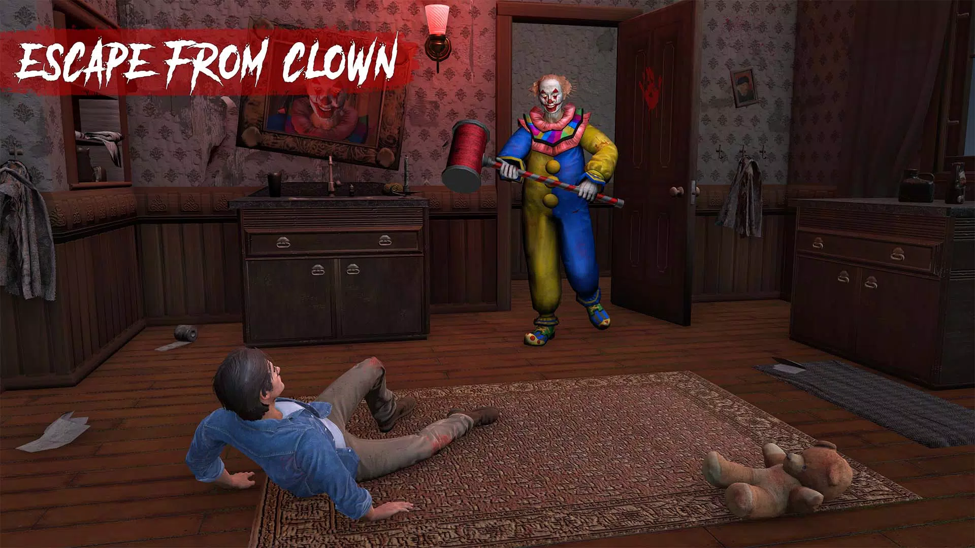 Scary Clown - Horror Game 3D 螢幕截圖 1