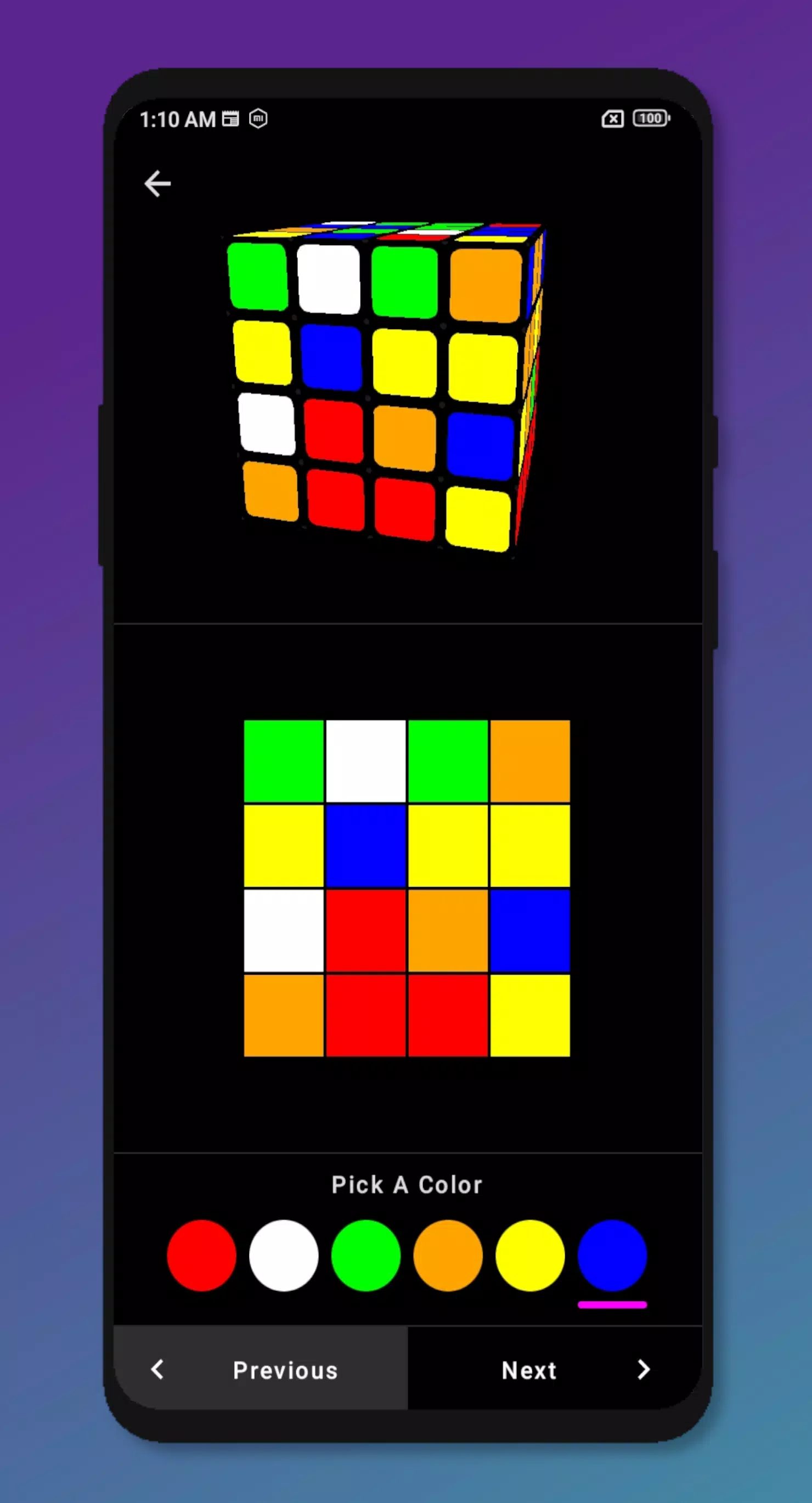Rubik's Cube Solver 4x4 Ảnh chụp màn hình 3