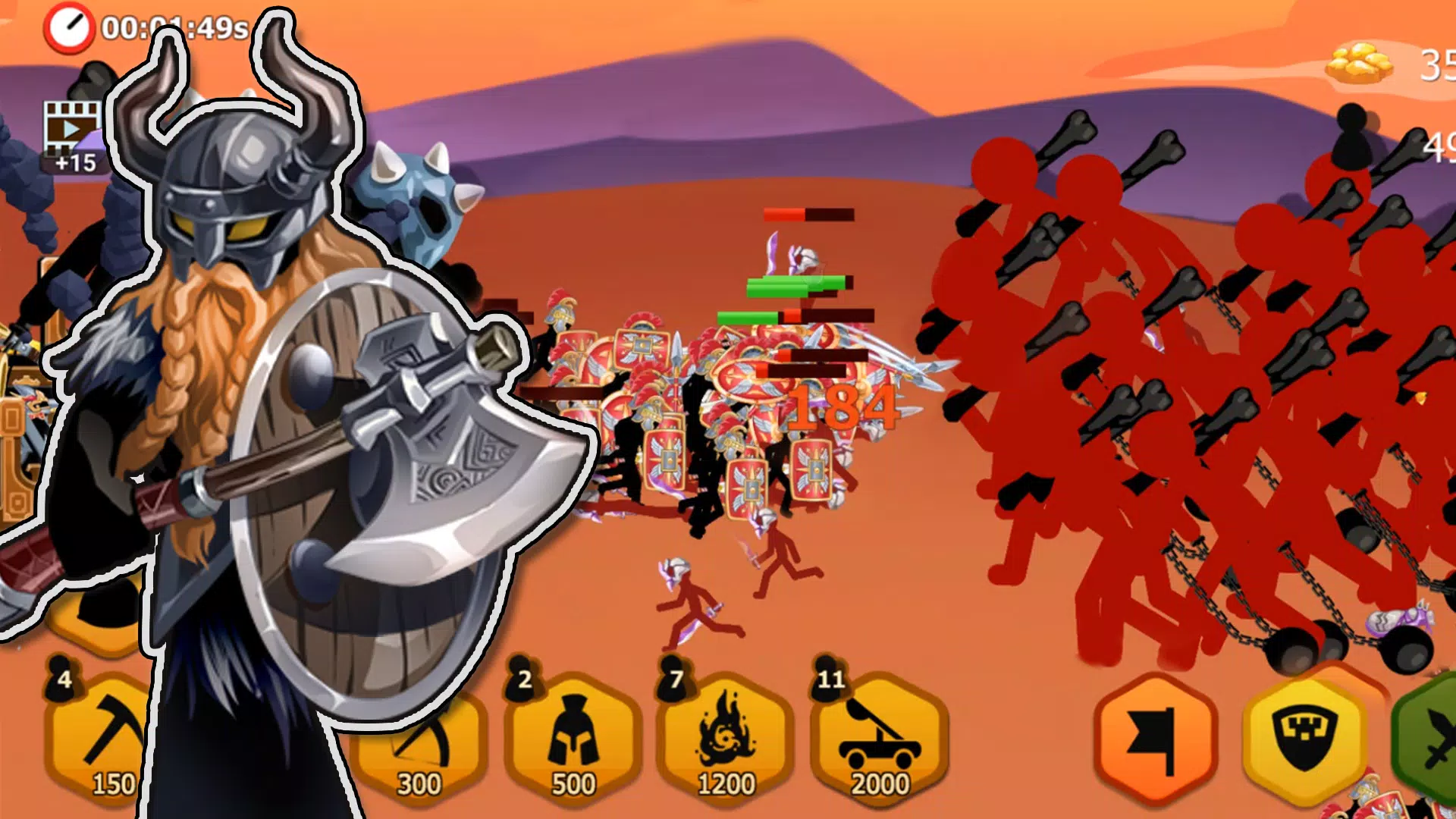 Stickman Battle 2: Empires War 螢幕截圖 1