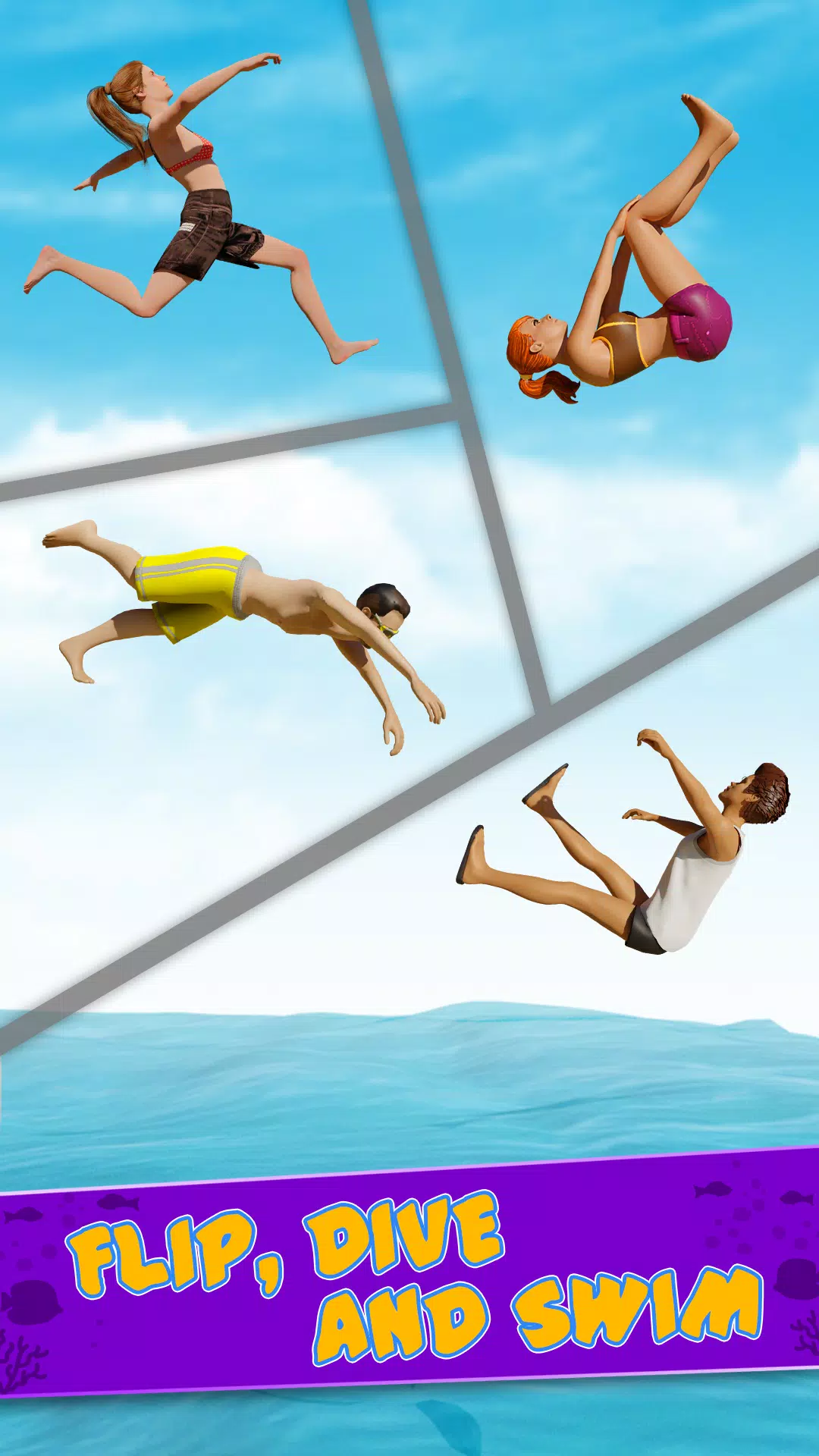 Cliff Flip Diving 3D Flip ဖန်သားပြင်ဓာတ်ပုံ 2