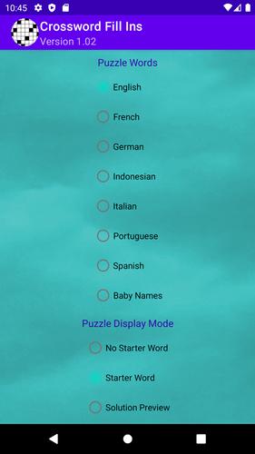 Drag-n-Drop Crossword Fill-Ins স্ক্রিনশট 1