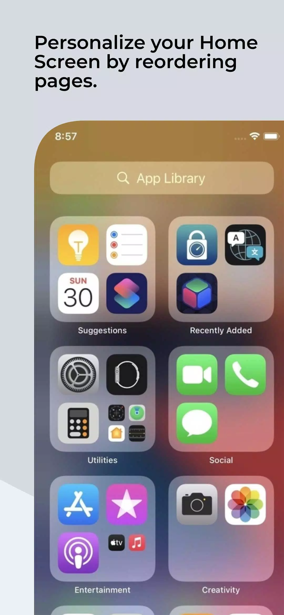 Launcher for iOS স্ক্রিনশট 3