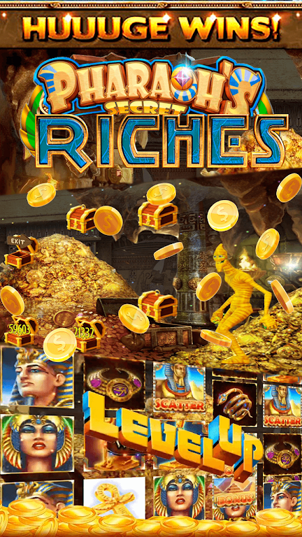 Pharaoh's Secret Casino Online Slot Machine 螢幕截圖 1