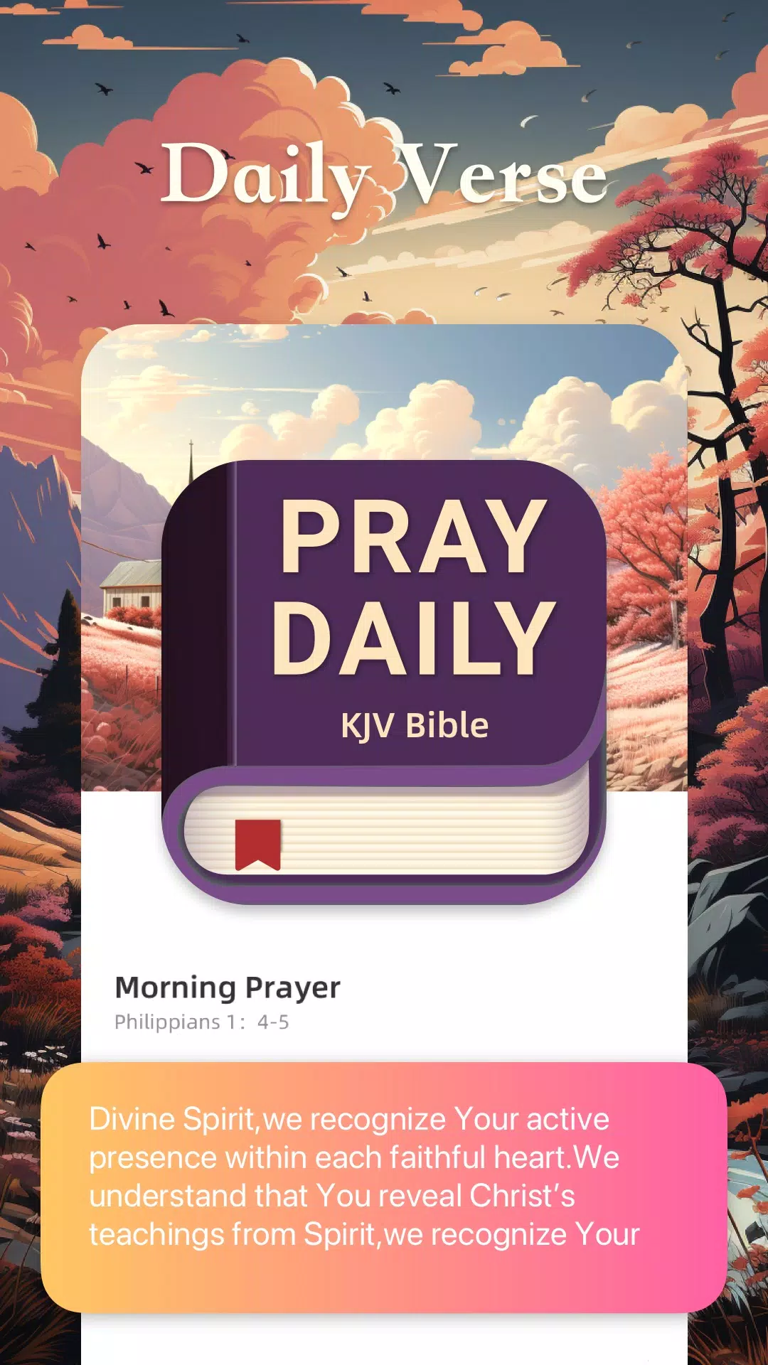 Schermata Pray Daily:KJV Bible 0