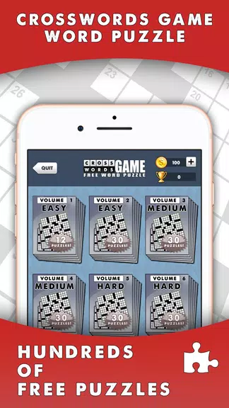 Crosswords Puzzle - Word Game ဖန်သားပြင်ဓာတ်ပုံ 1