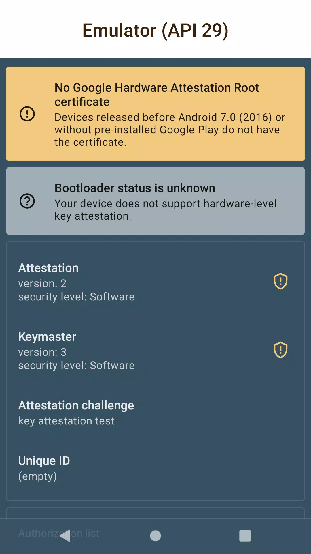Key Attestation Demo Capture d'écran 2