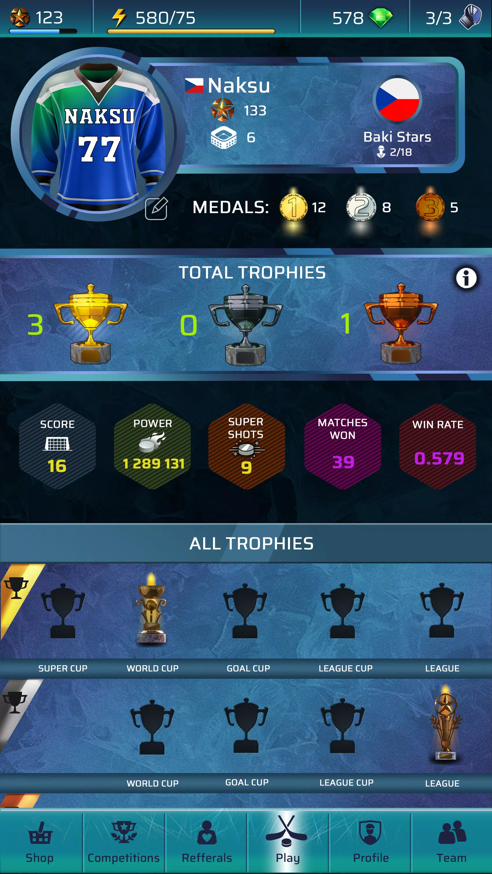 PowerPlay: Ice Hockey PvP Game 螢幕截圖 2