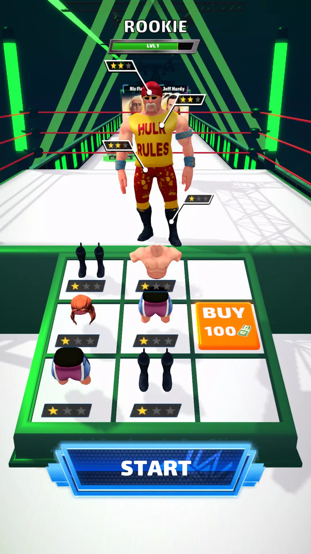 Schermata Wrestling Trivia Run 1