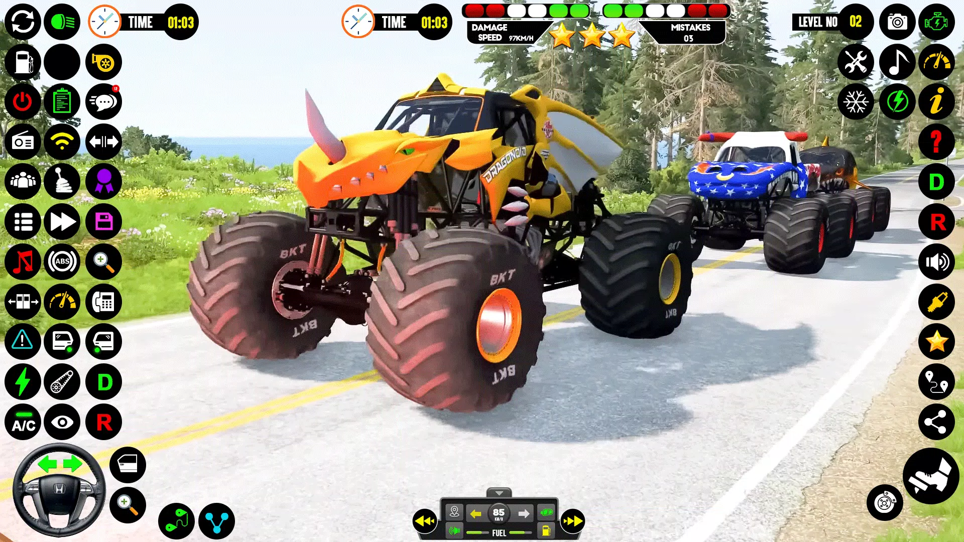 Monster Truck Racing: Truck 3D Capture d'écran 3