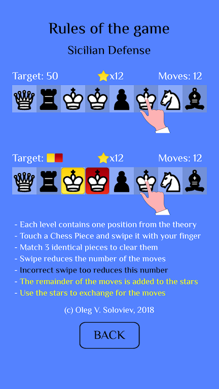 Chess Match-3: Sicilian Schermafbeelding 2