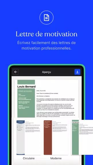 CV.fr : Créer un CV pro Tangkapan skrin 1