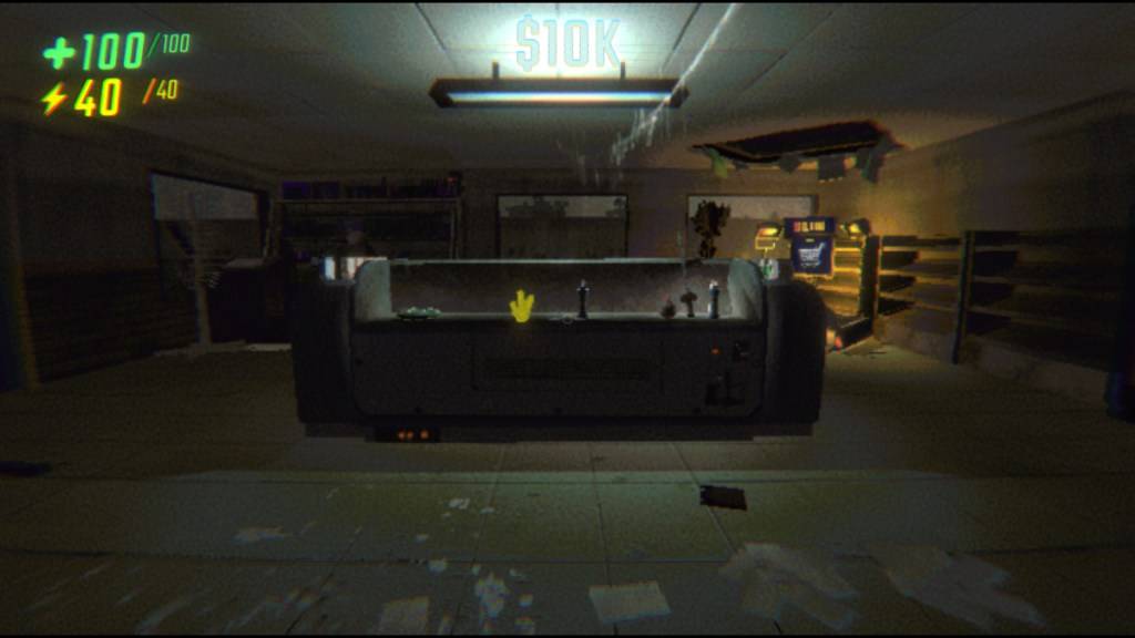 Station de service à R.E.P.O montrant un cristal jaune