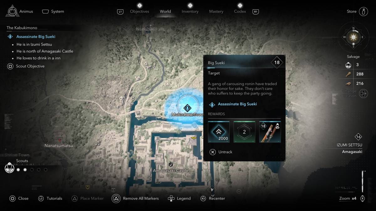 如何和何處在刺客信條陰影中找到所有的kabukimono成員