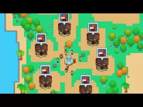 Idle Goblin Valley gameplay featuring colorful goblin characters and farming activities