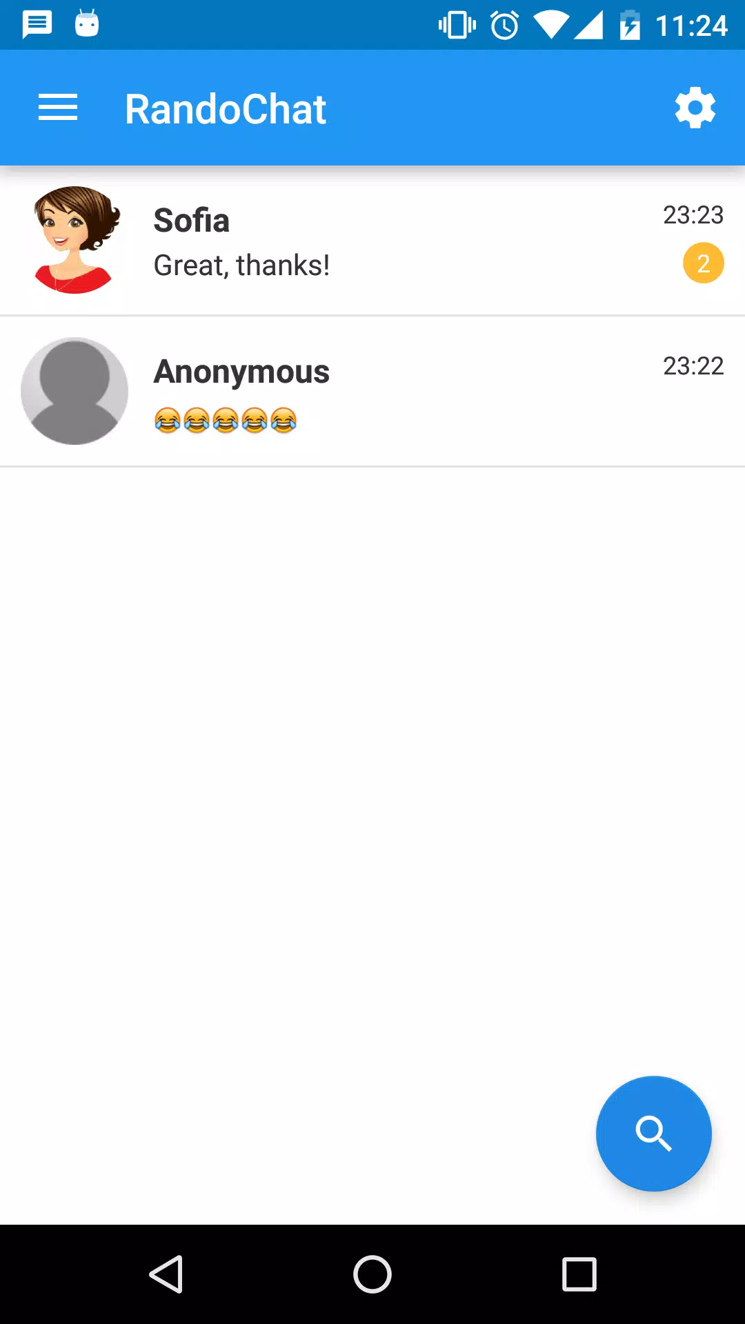 RandoChat - Chat roulette Capture d'écran 1