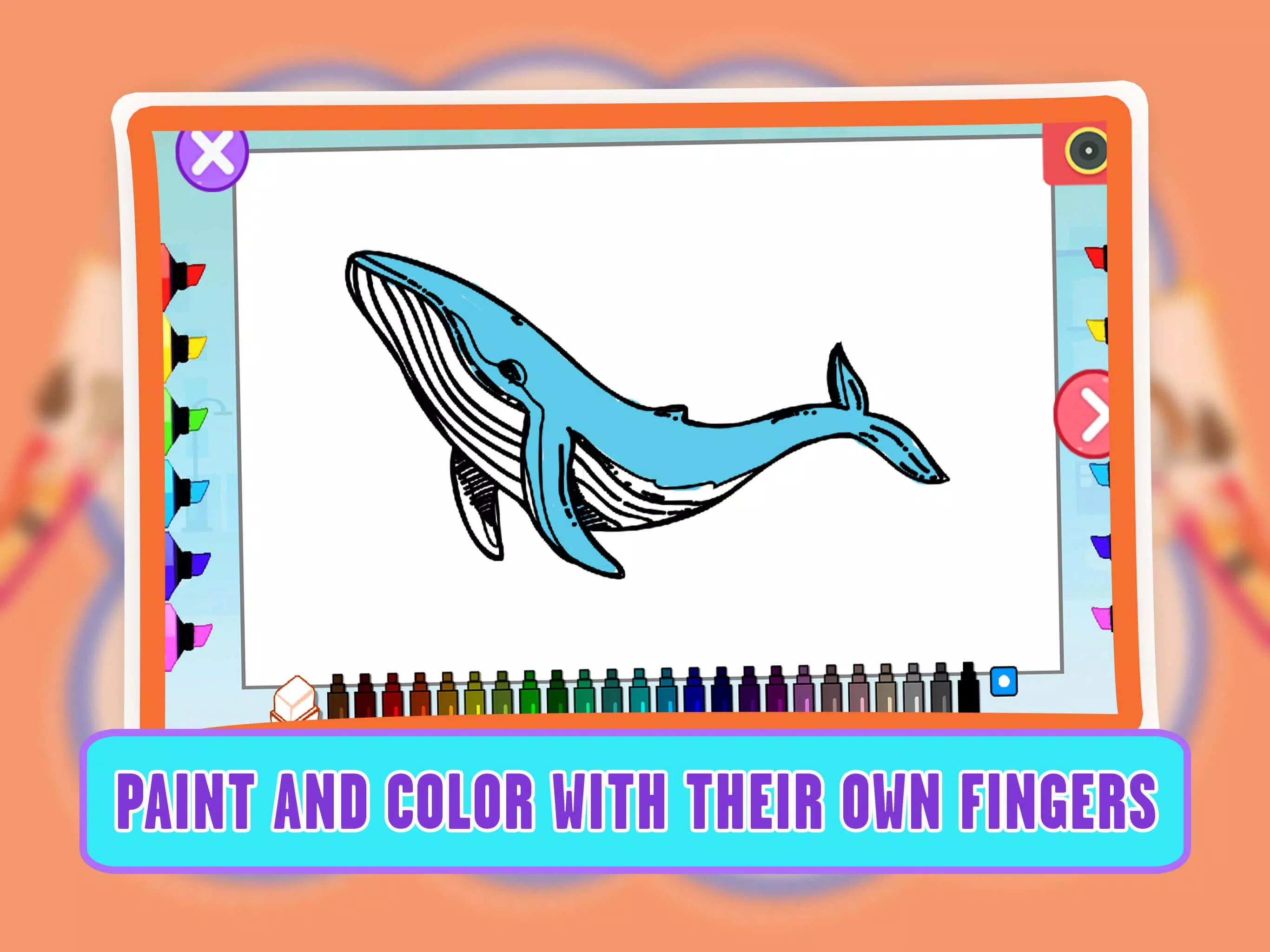 Learning Animal Coloring Games 螢幕截圖 2