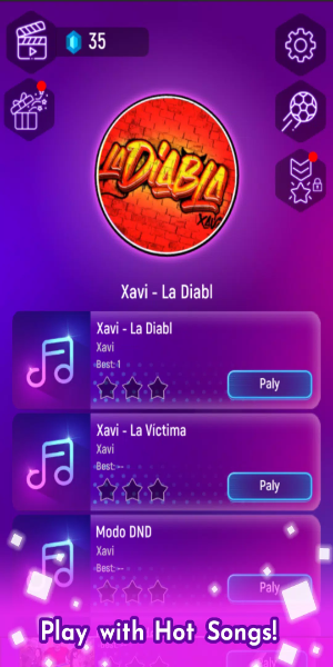 Xavi la diabla - Tiles Hop Tangkapan skrin 0