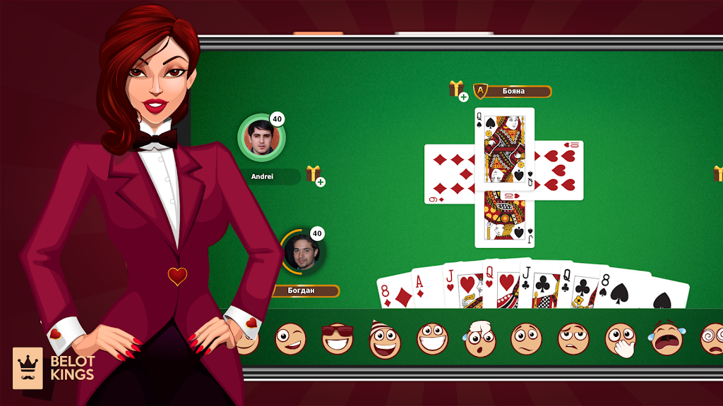 Belot Kings - Free Classic Belote - Bridge ภาพหน้าจอ 0