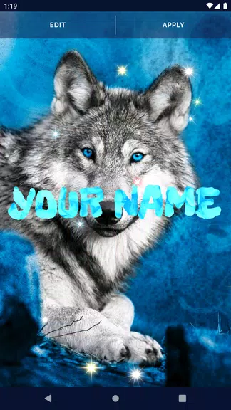 Night Wolf Live Wallpaper 스크린샷 1