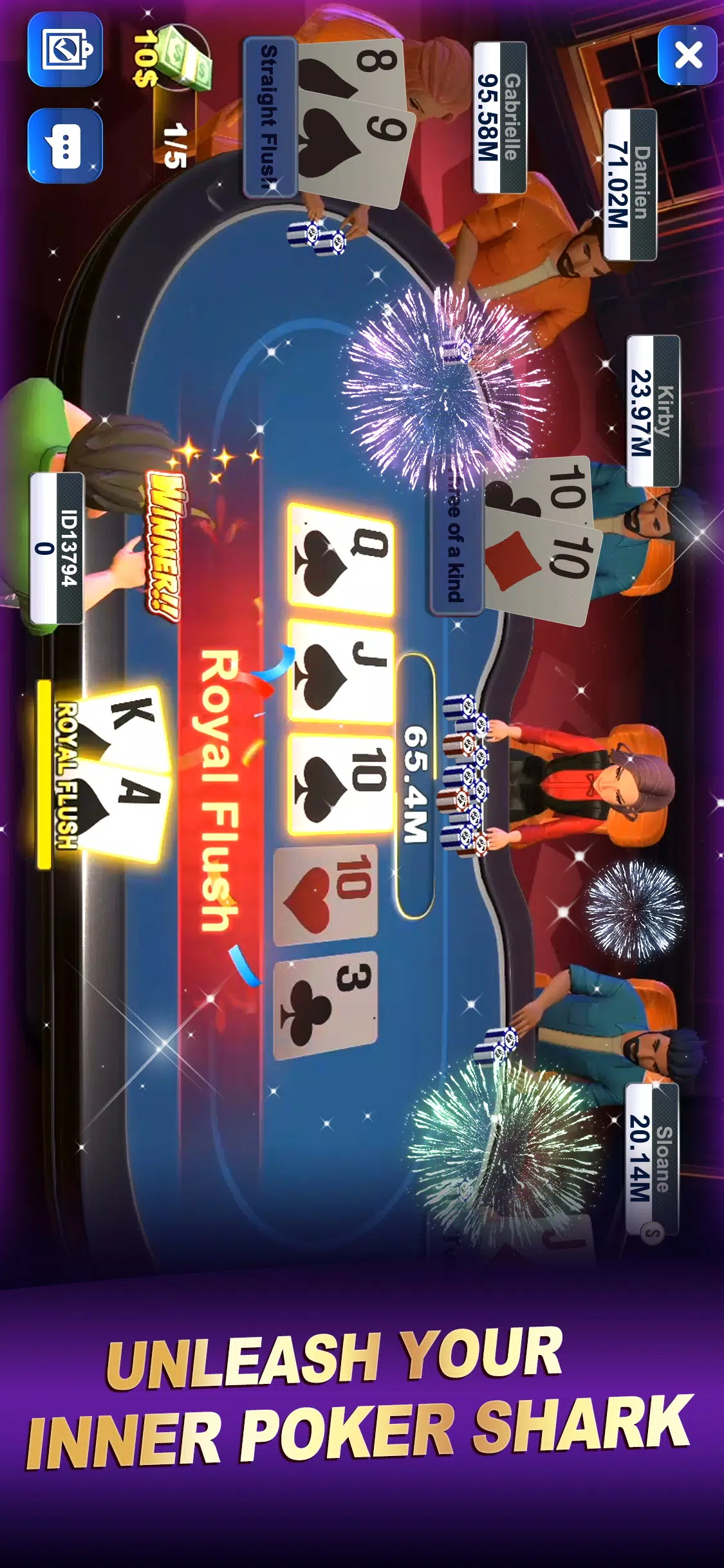 Poker World-Hold'em Frenzy 螢幕截圖 1
