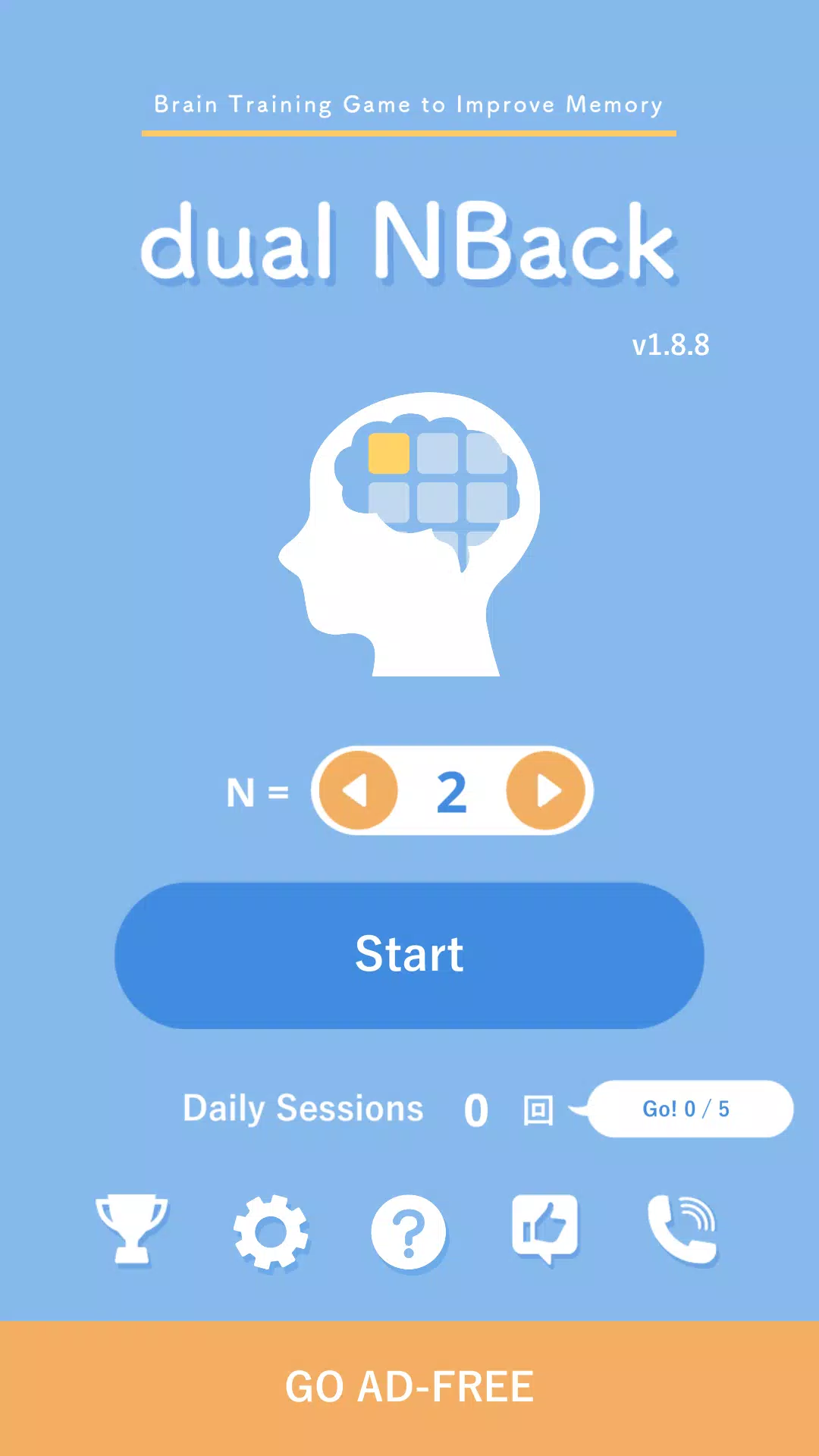 Dual N-Back : Brain-Training 螢幕截圖 0