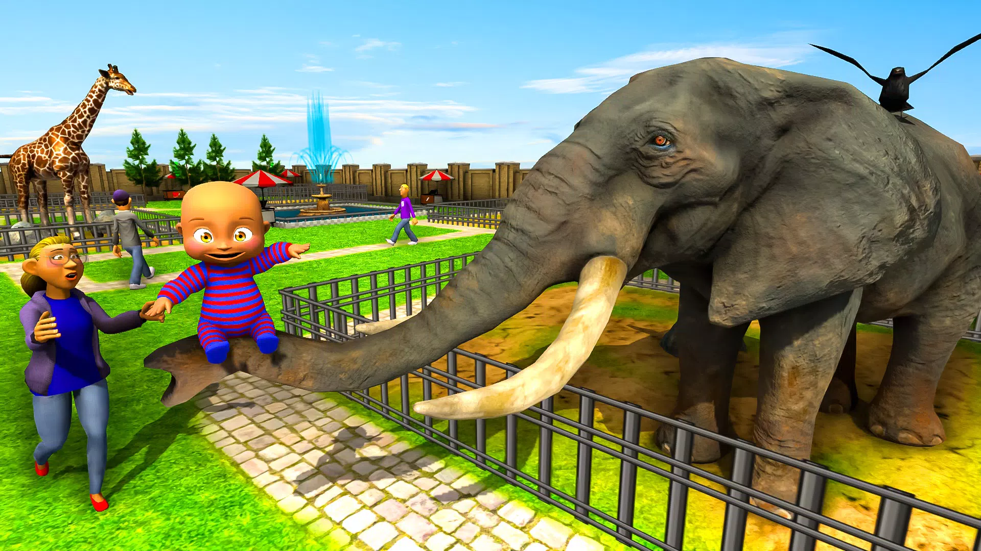 Naughty Baby 3D: Daddy Zoo Fun 螢幕截圖 0