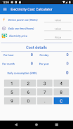 Electricity Cost Calculator 螢幕截圖 2