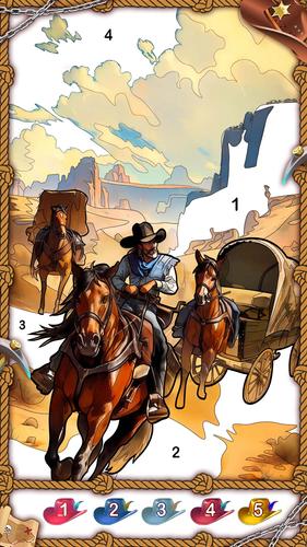 The West Coloring Games スクリーンショット 2
