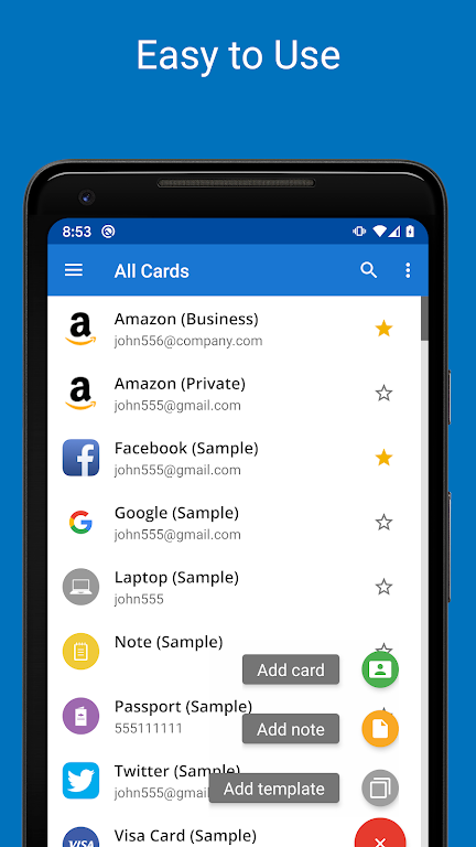 Password Manager SafeInCloud Mod Ekran Görüntüsü 2