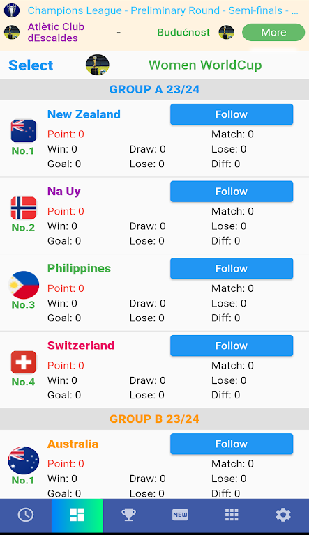 Female Cup Matches 螢幕截圖 1
