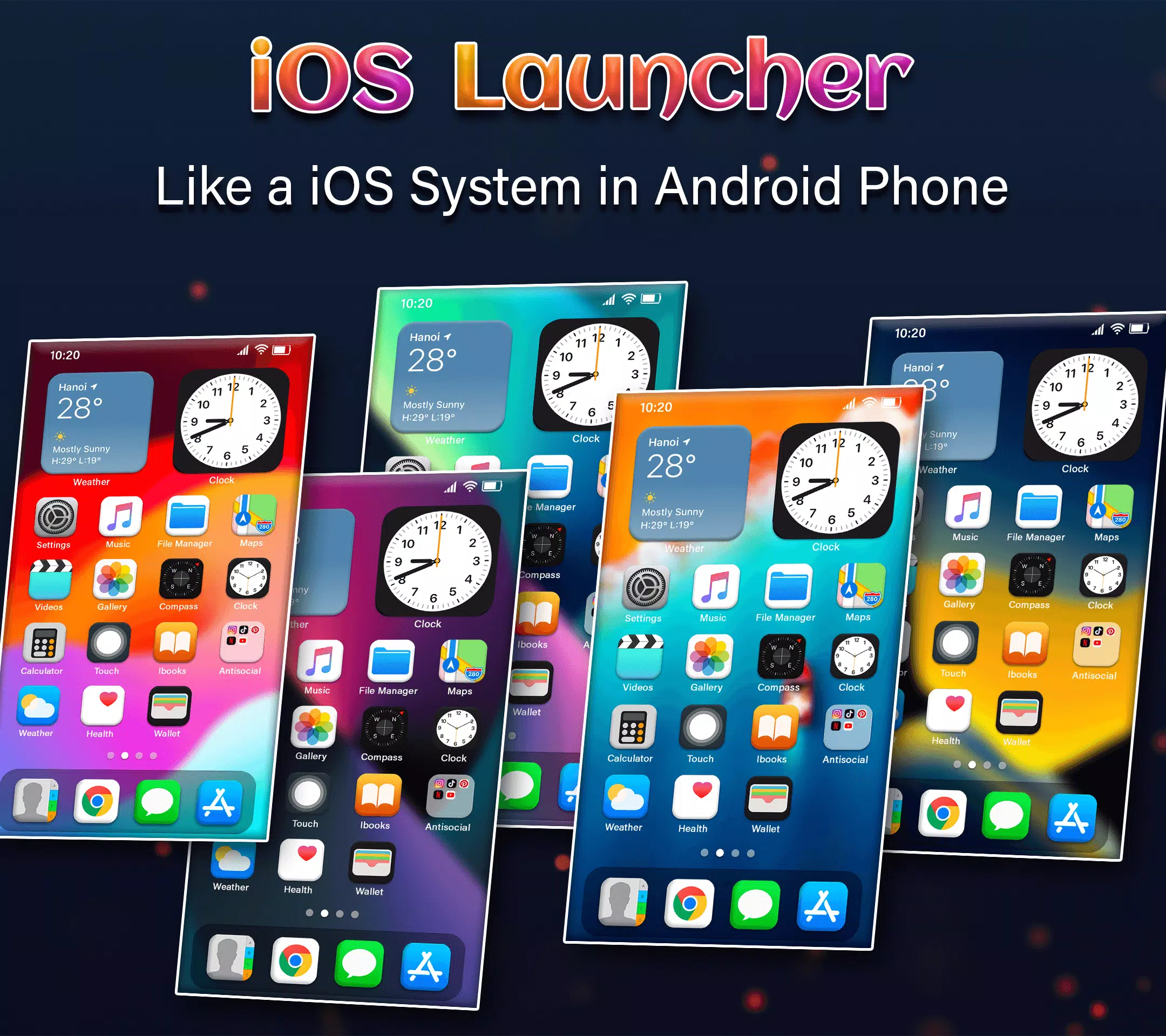 IOS Launcher - iOS 17 Pro Capture d'écran 1