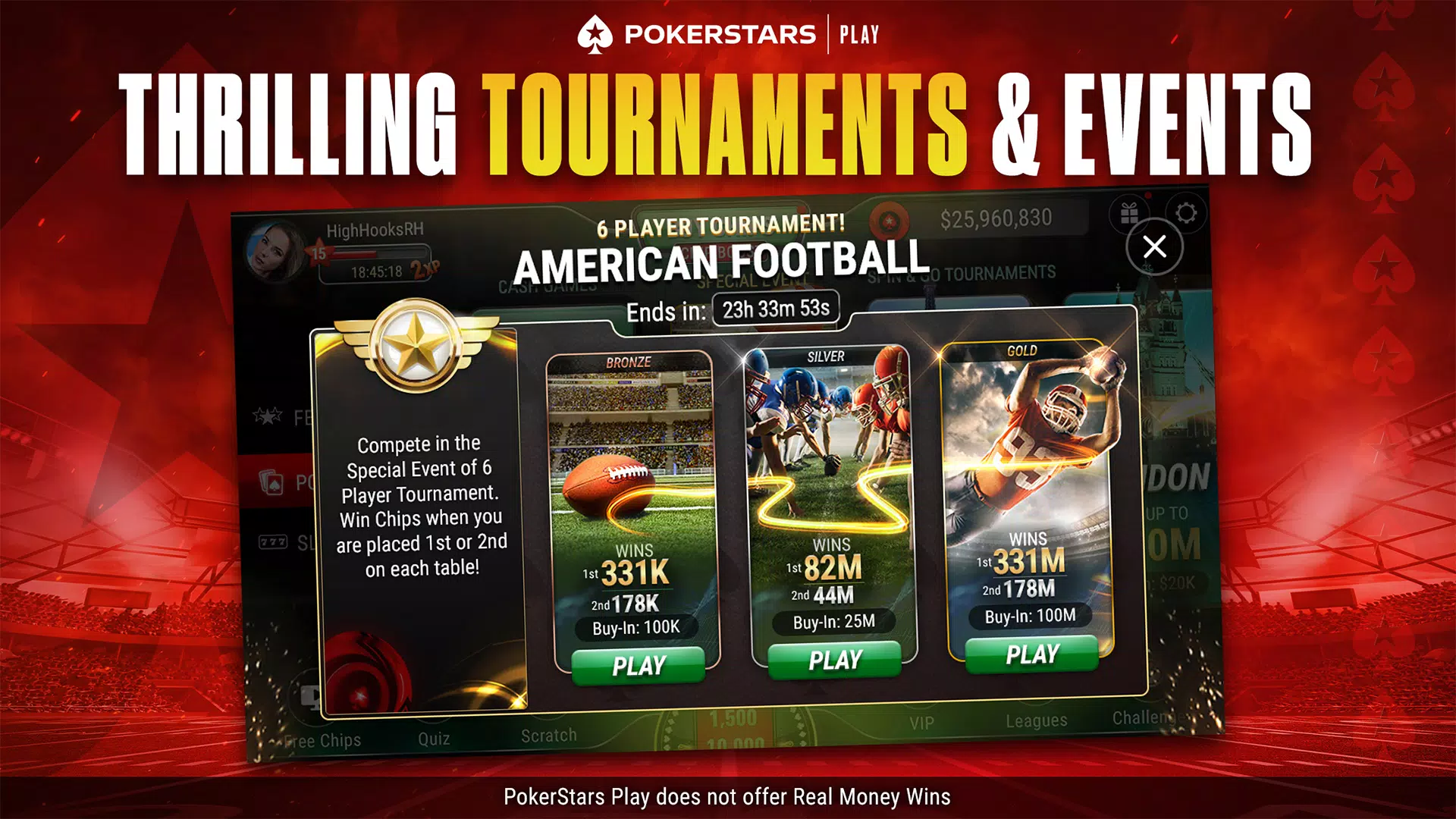 PokerStars Play 螢幕截圖 2