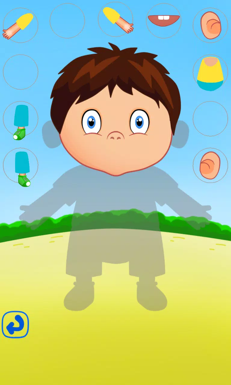 Body parts anatomy for kids Zrzut ekranu 2