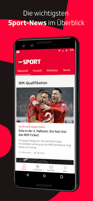 SRF Sport - Live Sport Ảnh chụp màn hình 0