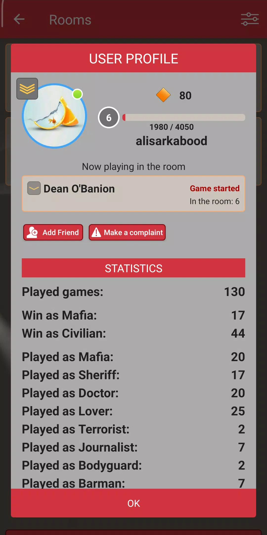Mafia online Screenshot 1