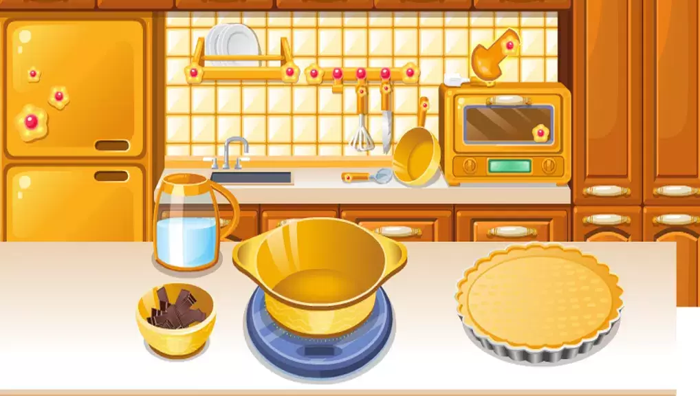 girls cooking games chocolate スクリーンショット 1