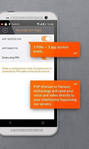Secure messenger SafeUM Mod ဖန်သားပြင်ဓာတ်ပုံ 3