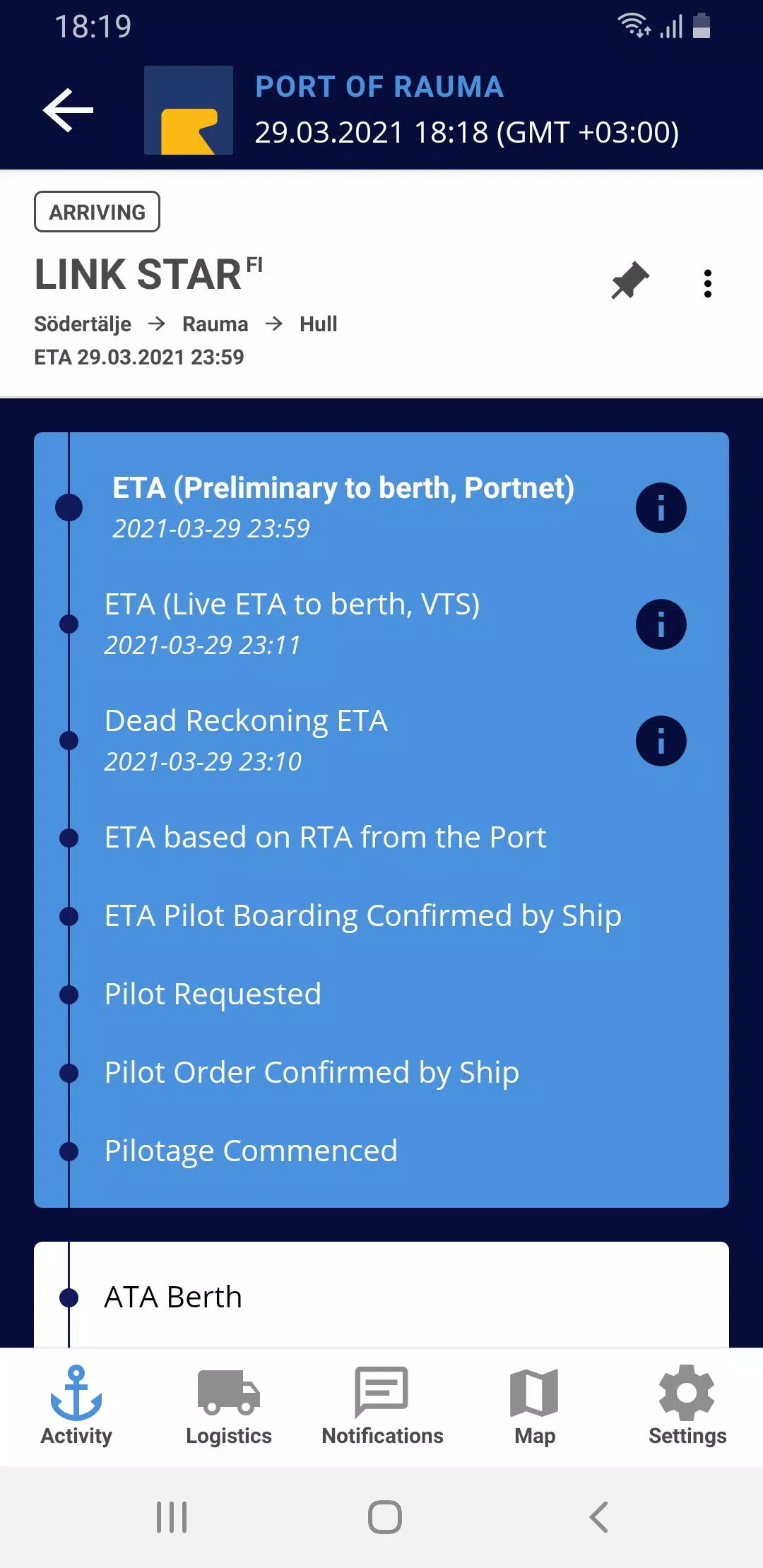 Port Activity Capture d'écran 2