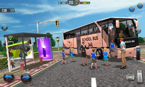 Offroad School Bus Drive Games 螢幕截圖 0
