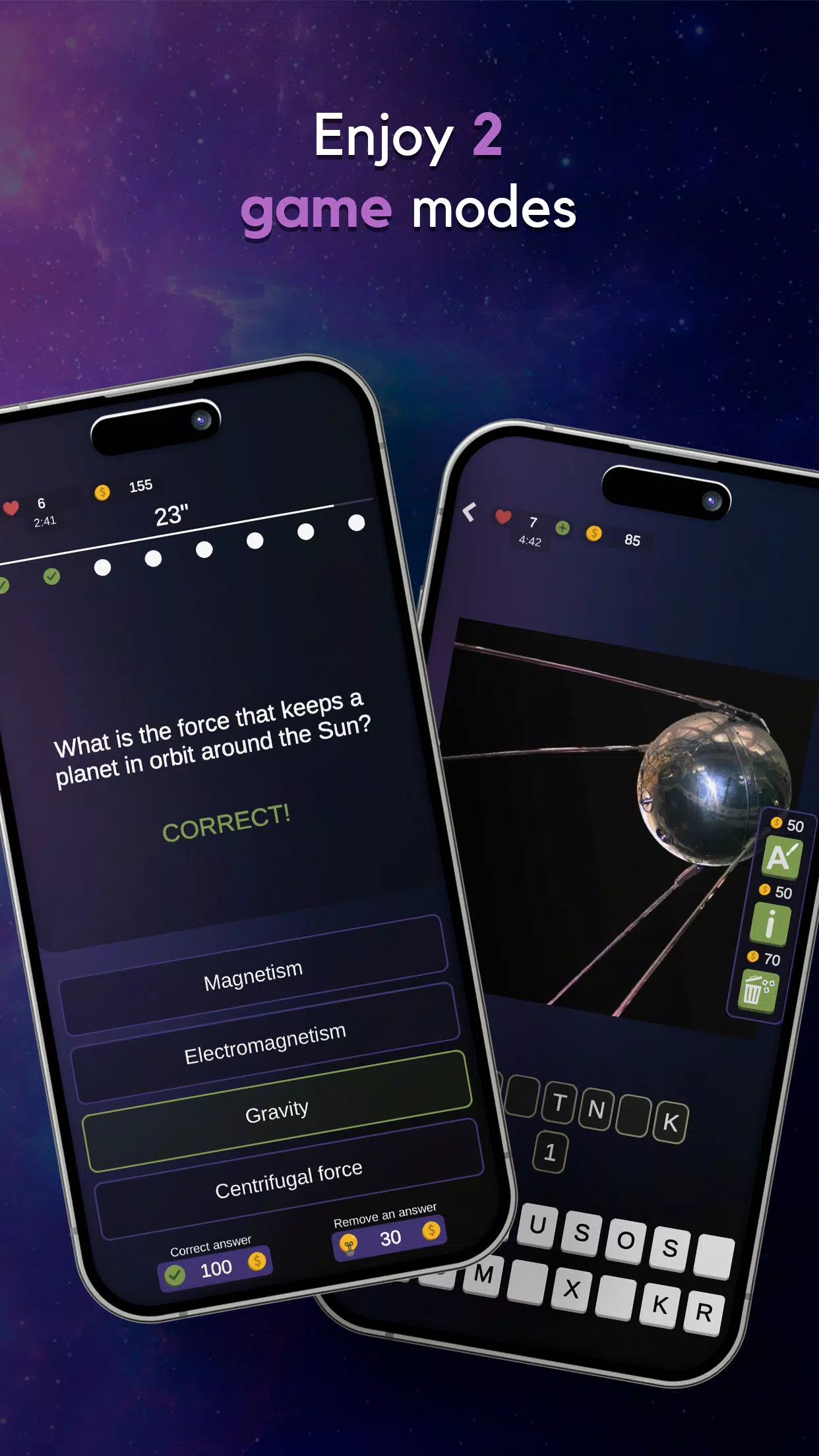 AstroQuiz - Learn Astronomy ဖန်သားပြင်ဓာတ်ပုံ 1