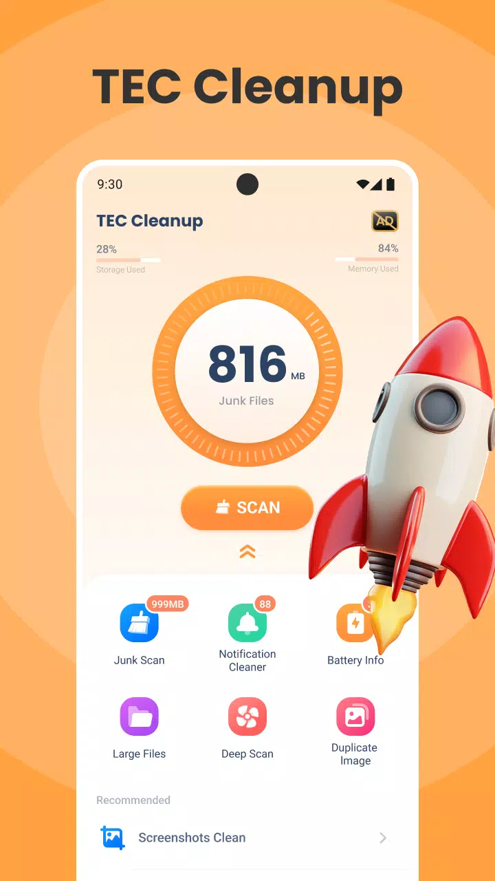 TEC Cleanup - Storage Cleaner Capture d'écran 0