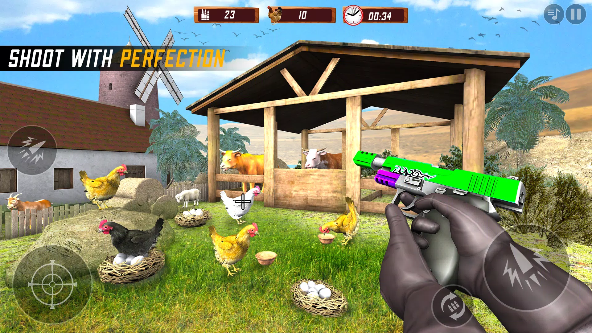 Chicken Shooting 3D Hunt Games 스크린샷 0