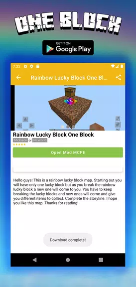 Map One Block Survival - block Capture d'écran 2