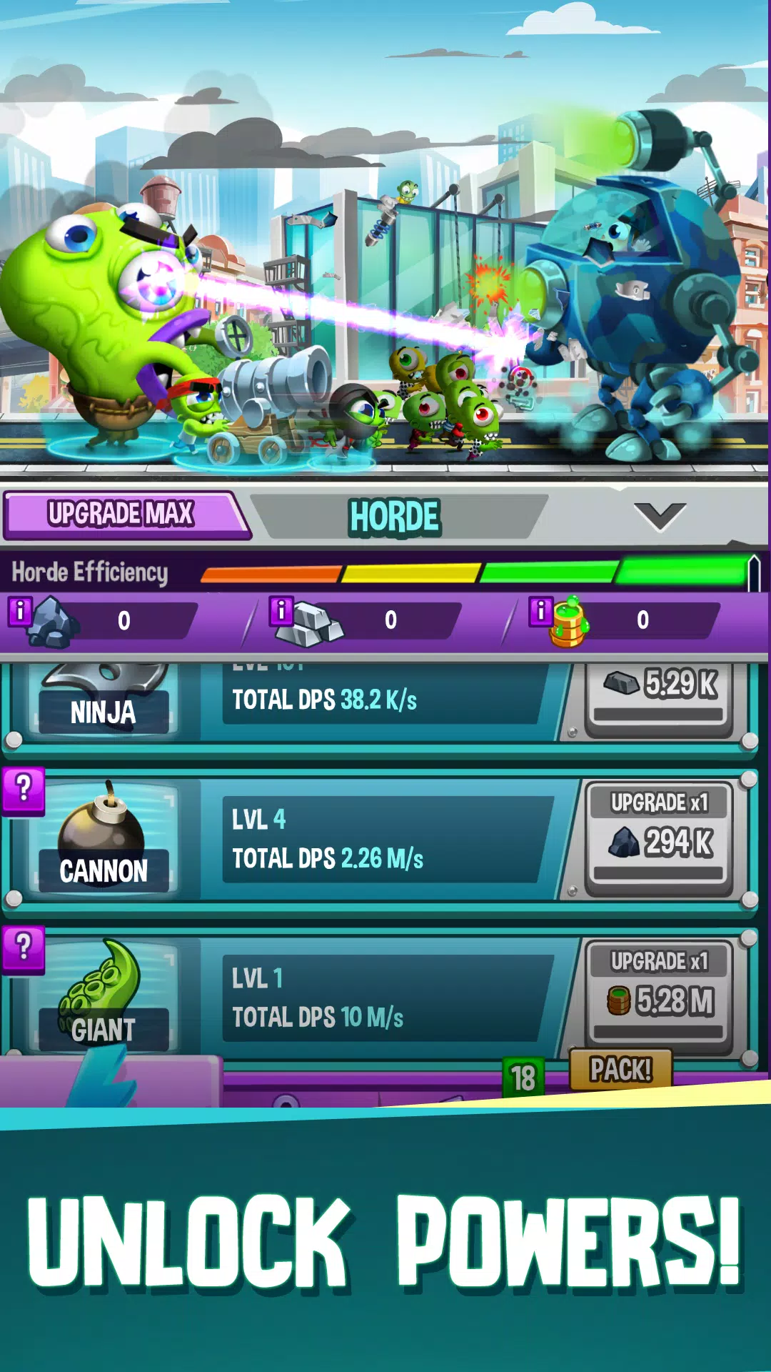 Idle Rush : Zombie Tsunami 螢幕截圖 1